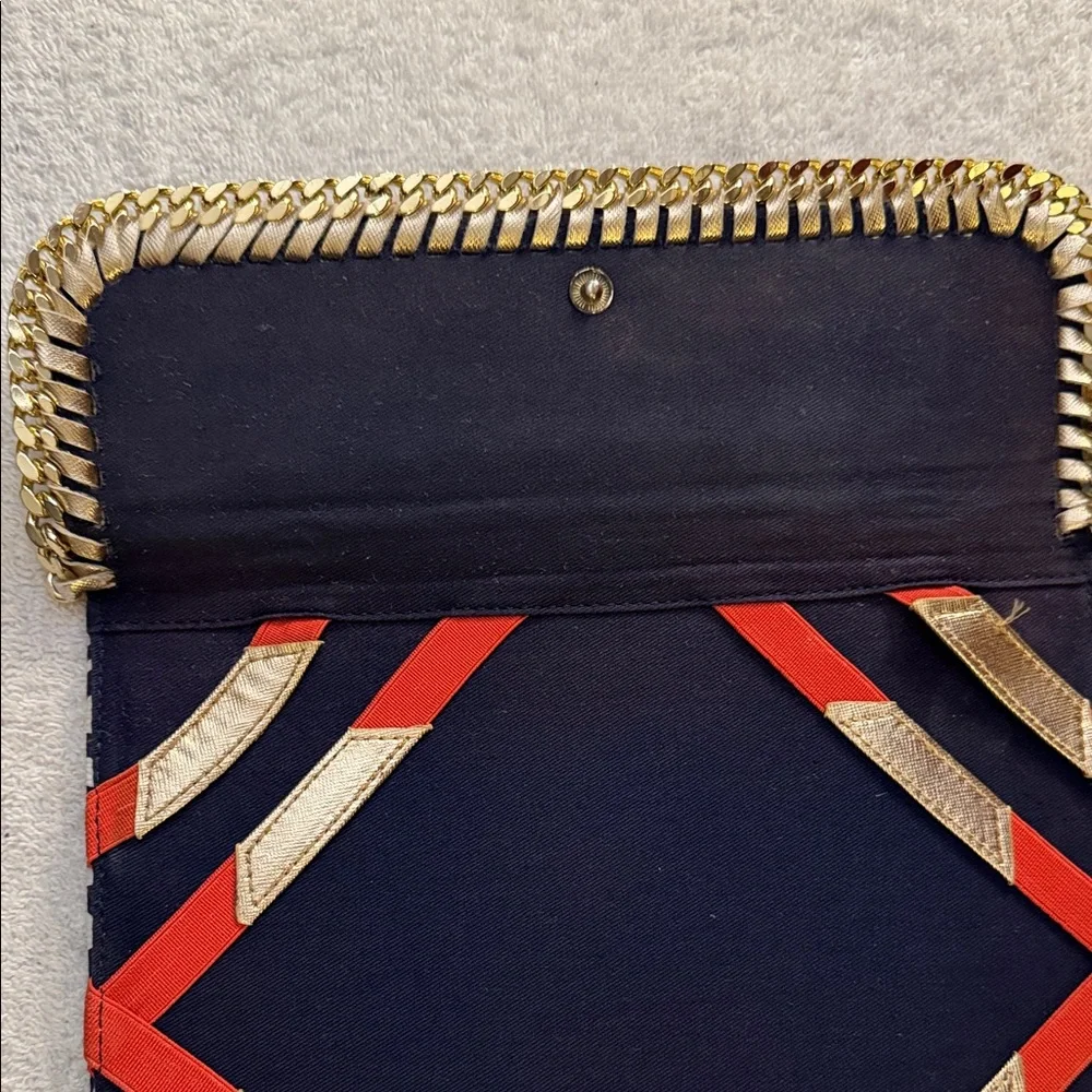 Lilly Pulitzer Treasure Envelope iPad Tablet Tech Case Chain Trim Coral Nautical
